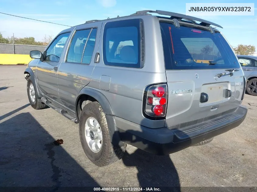 1999 Nissan Pathfinder Le/Se/Xe VIN: JN8AR05Y9XW323872 Lot: 40802915