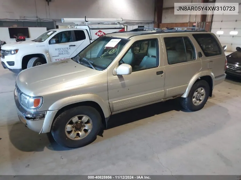 1999 Nissan Pathfinder Le/Se/Xe VIN: JN8AR05Y4XW310723 Lot: 40825956