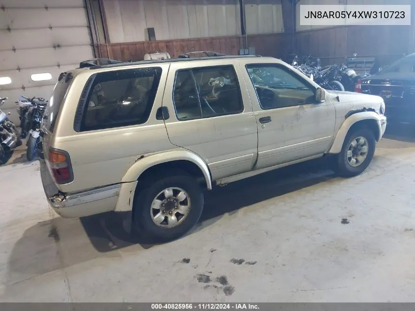 1999 Nissan Pathfinder Le/Se/Xe VIN: JN8AR05Y4XW310723 Lot: 40825956