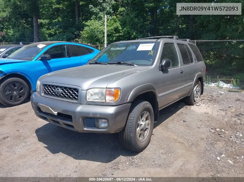 2001 Nissan Pathfinder Se VIN: JN8DR09Y41W572093 Lot: 39620697