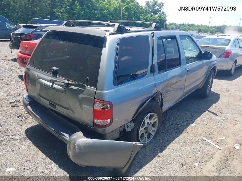 2001 Nissan Pathfinder Se VIN: JN8DR09Y41W572093 Lot: 39620697