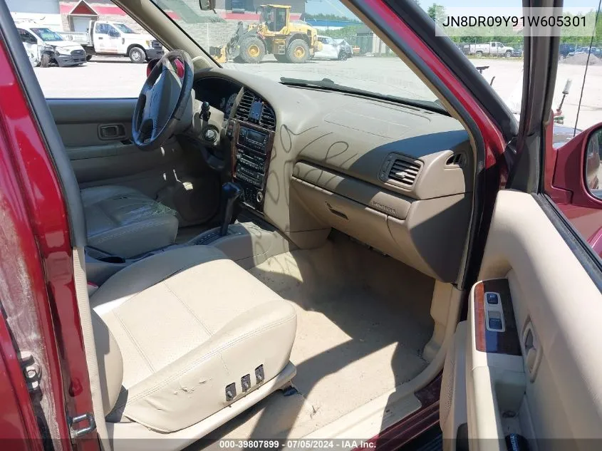 JN8DR09Y91W605301 2001 Nissan Pathfinder Le