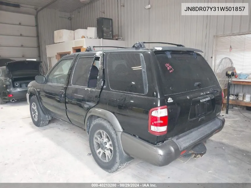 JN8DR07Y31W501857 2001 Nissan Pathfinder Se