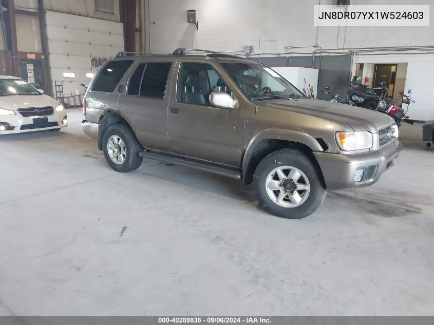 JN8DR07YX1W524603 2001 Nissan Pathfinder Le