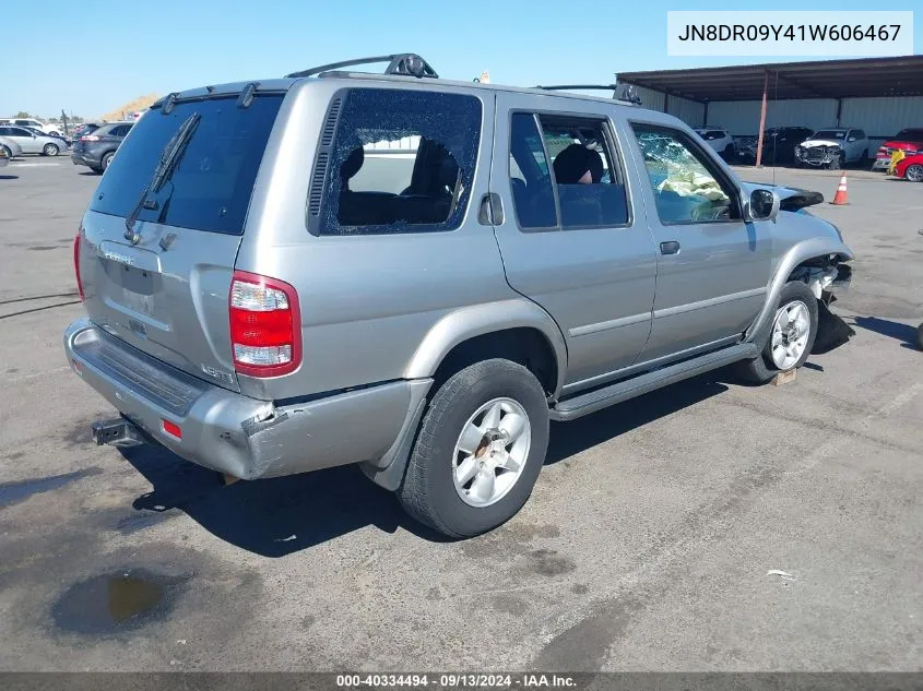 2001 Nissan Pathfinder Le VIN: JN8DR09Y41W606467 Lot: 40334494