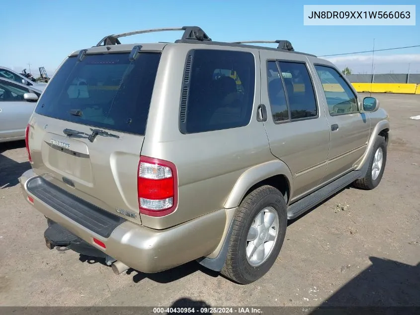 JN8DR09XX1W566063 2001 Nissan Pathfinder Le