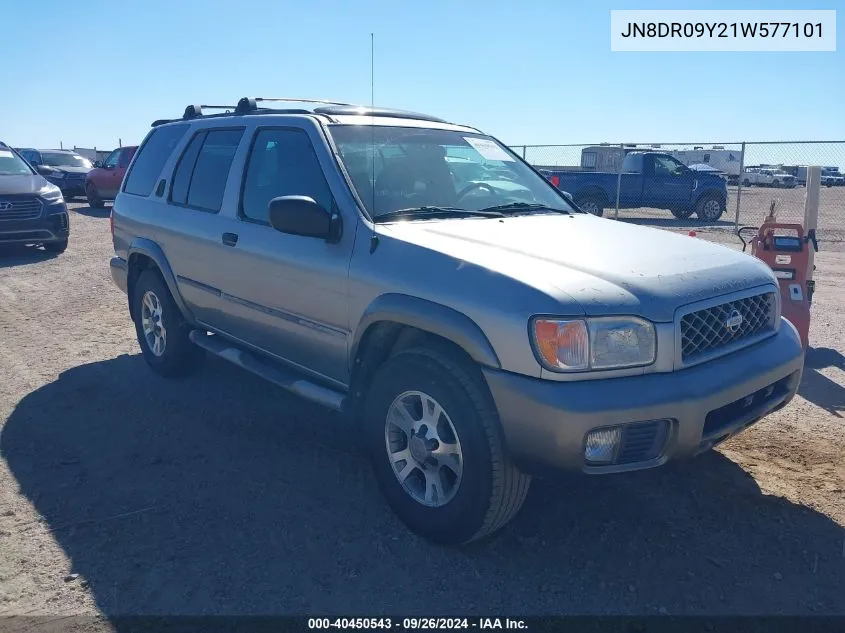 2001 Nissan Pathfinder Se VIN: JN8DR09Y21W577101 Lot: 40450543