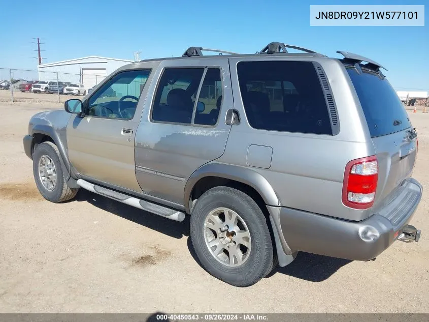 2001 Nissan Pathfinder Se VIN: JN8DR09Y21W577101 Lot: 40450543