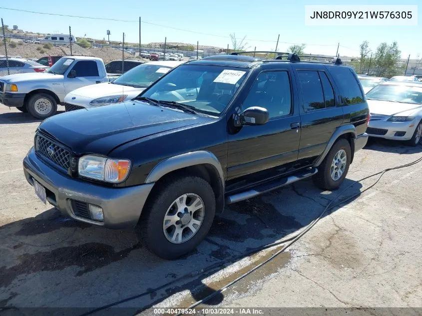 2001 Nissan Pathfinder Se VIN: JN8DR09Y21W576305 Lot: 40479524