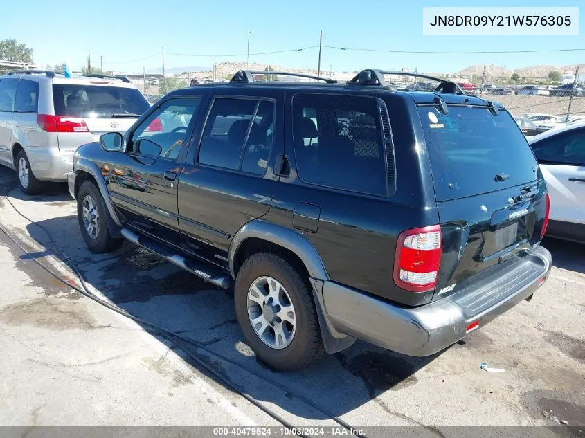 2001 Nissan Pathfinder Se VIN: JN8DR09Y21W576305 Lot: 40479524