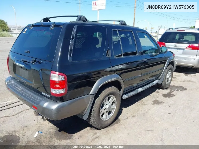 2001 Nissan Pathfinder Se VIN: JN8DR09Y21W576305 Lot: 40479524