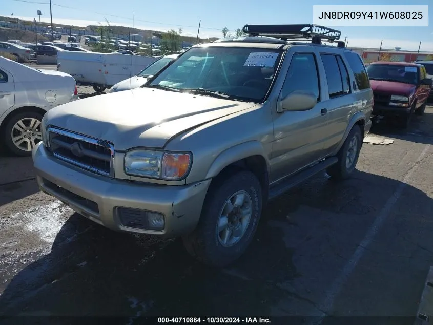 2001 Nissan Pathfinder Le VIN: JN8DR09Y41W608025 Lot: 40710884