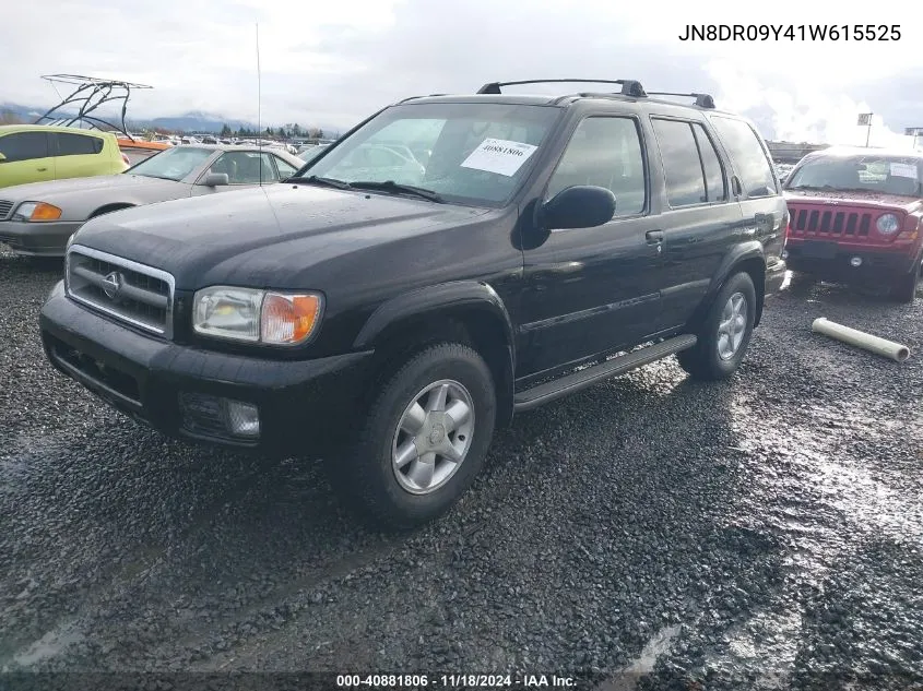 2001 Nissan Pathfinder Le VIN: JN8DR09Y41W615525 Lot: 40881806