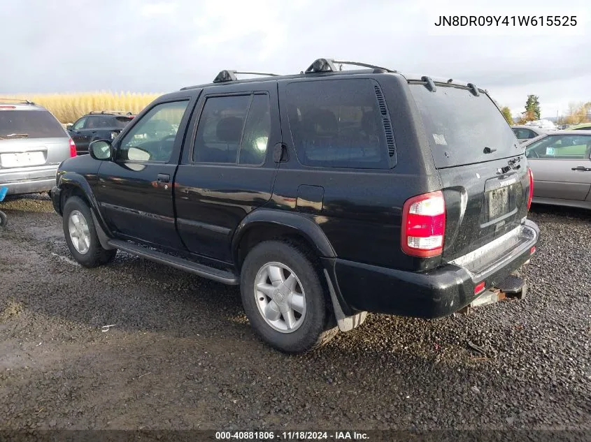 2001 Nissan Pathfinder Le VIN: JN8DR09Y41W615525 Lot: 40881806