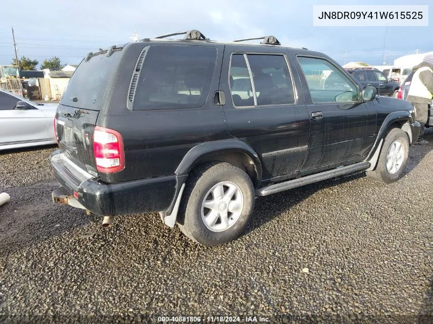 2001 Nissan Pathfinder Le VIN: JN8DR09Y41W615525 Lot: 40881806