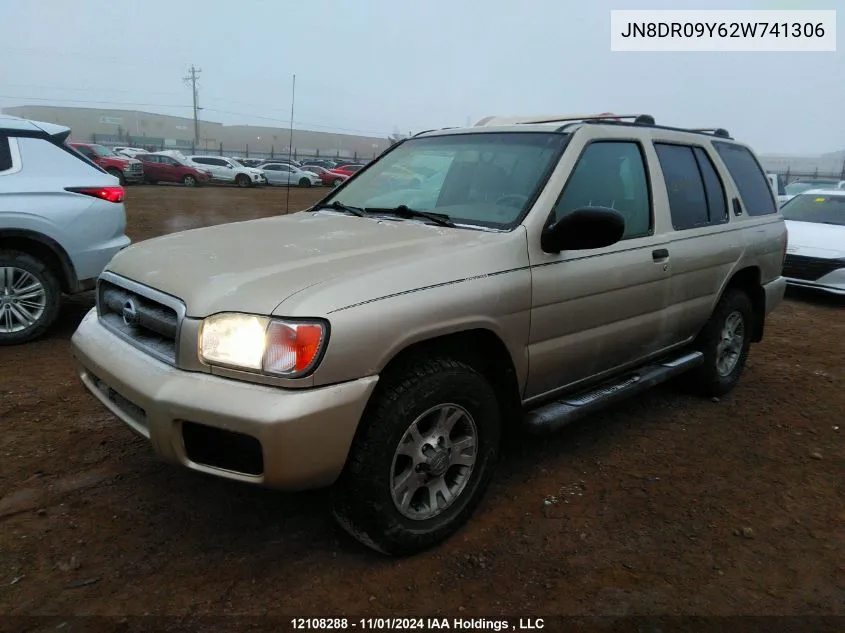 2002 Nissan Pathfinder Le/Se VIN: JN8DR09Y62W741306 Lot: 12108288