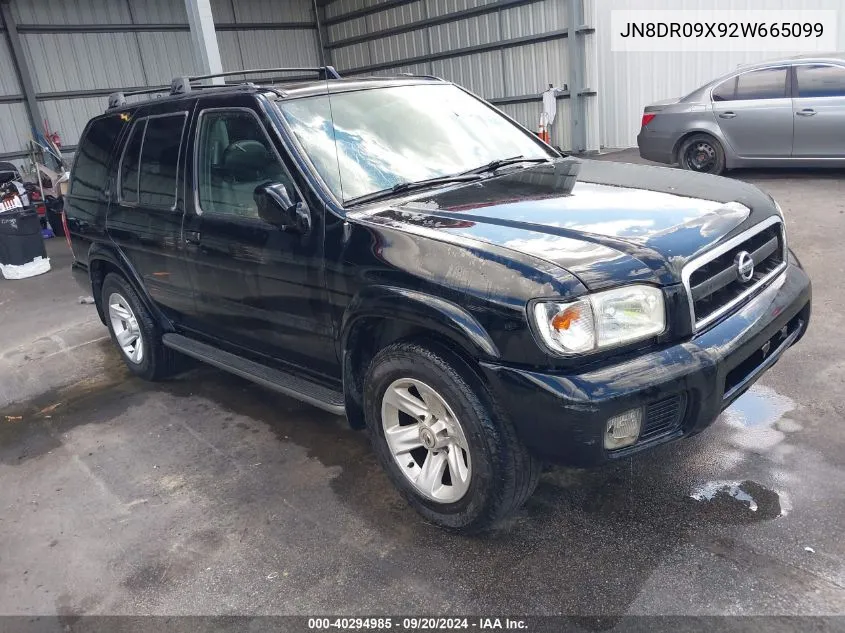 2002 Nissan Pathfinder Le VIN: JN8DR09X92W665099 Lot: 40294985