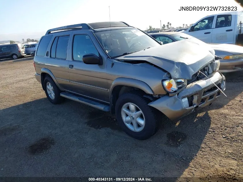 2002 Nissan Pathfinder Se VIN: JN8DR09Y32W732823 Lot: 40343131