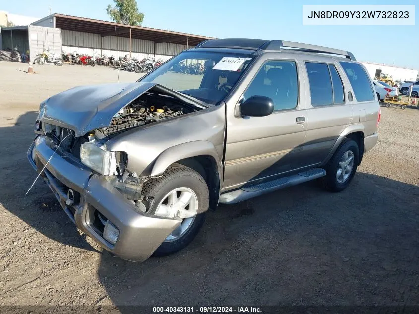 2002 Nissan Pathfinder Se VIN: JN8DR09Y32W732823 Lot: 40343131