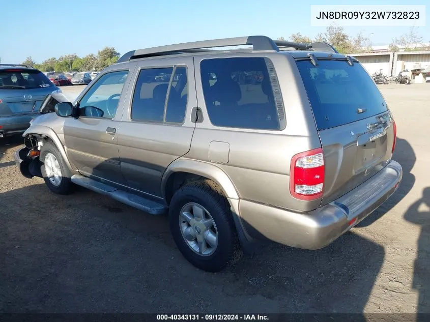 2002 Nissan Pathfinder Se VIN: JN8DR09Y32W732823 Lot: 40343131