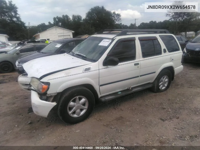 2002 Nissan Pathfinder Se VIN: JN8DR09XX2W654578 Lot: 40414468