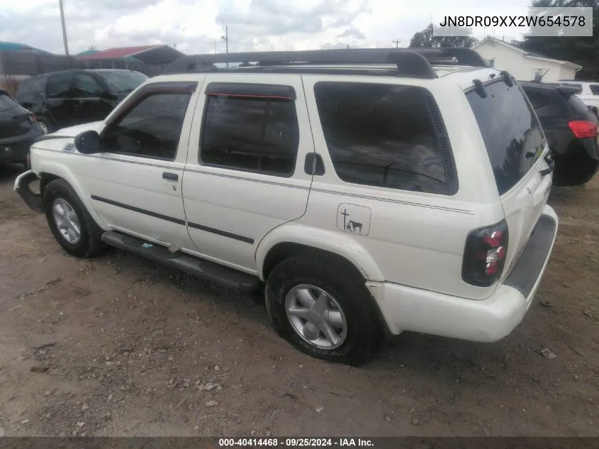 2002 Nissan Pathfinder Se VIN: JN8DR09XX2W654578 Lot: 40414468