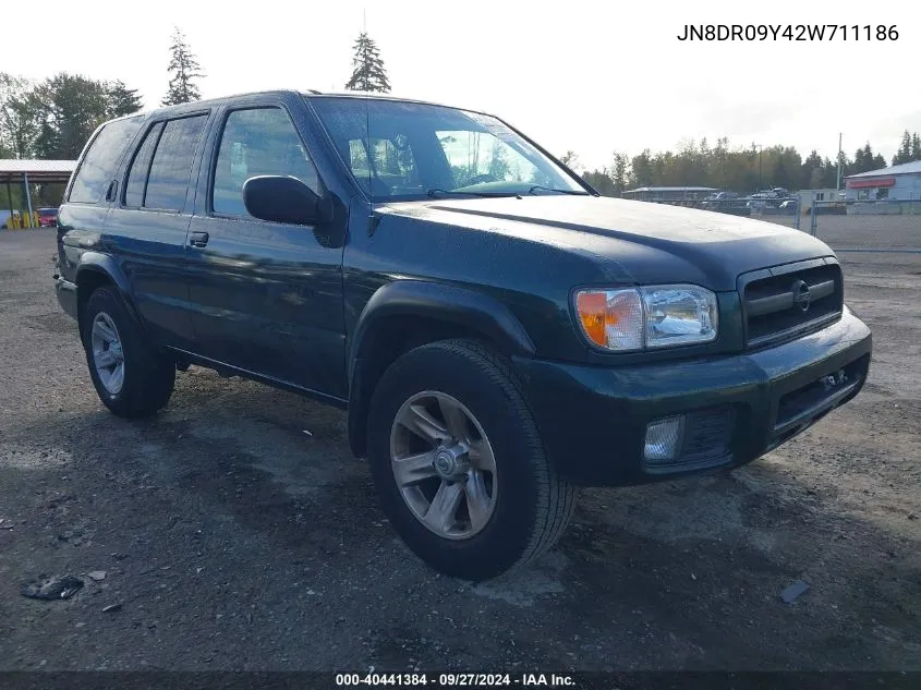 2002 Nissan Pathfinder Se VIN: JN8DR09Y42W711186 Lot: 40441384