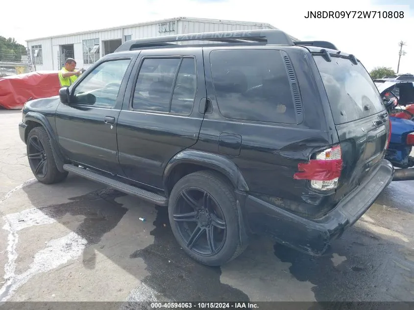 2002 Nissan Pathfinder Le VIN: JN8DR09Y72W710808 Lot: 40594063