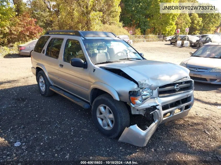 2002 Nissan Pathfinder Se VIN: JN8DR09Y02W733721 Lot: 40615603