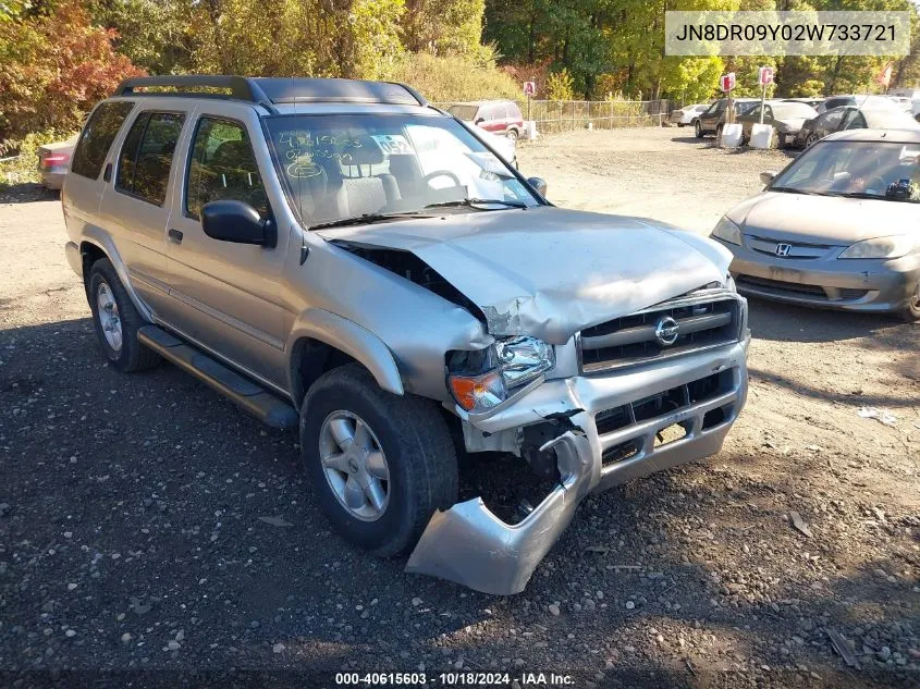 2002 Nissan Pathfinder Se VIN: JN8DR09Y02W733721 Lot: 40615603