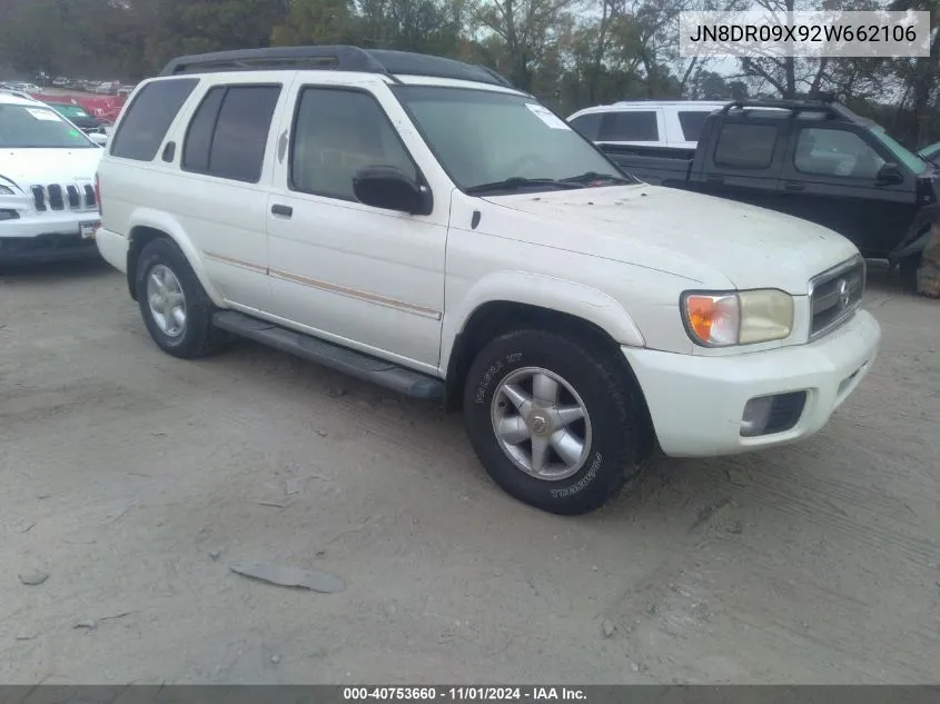 2002 Nissan Pathfinder Se VIN: JN8DR09X92W662106 Lot: 40753660