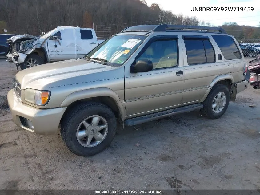 2002 Nissan Pathfinder Se VIN: JN8DR09Y92W719459 Lot: 40768933