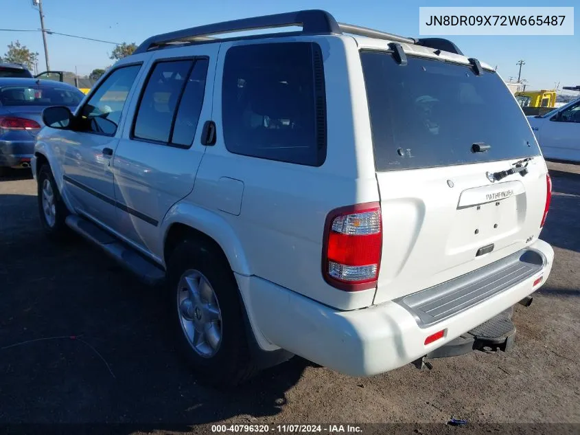 2002 Nissan Pathfinder Se VIN: JN8DR09X72W665487 Lot: 40796320