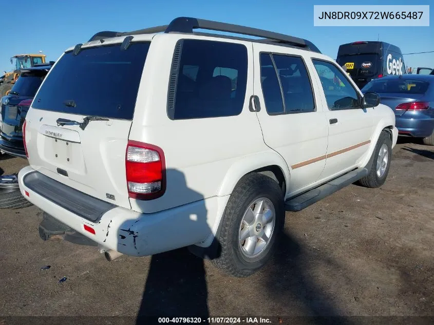 2002 Nissan Pathfinder Se VIN: JN8DR09X72W665487 Lot: 40796320