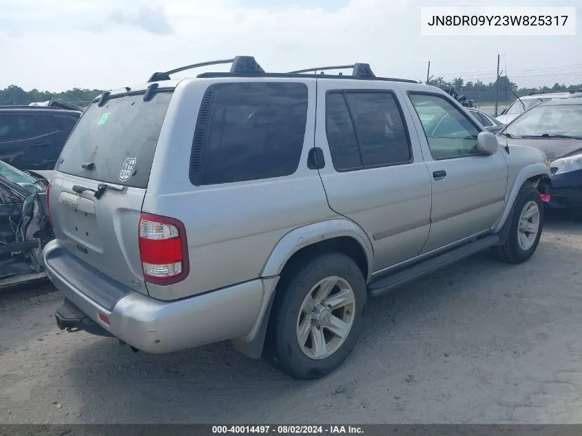 JN8DR09Y23W825317 2003 Nissan Pathfinder Le