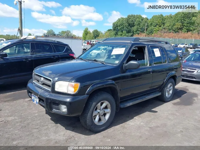 2003 Nissan Pathfinder Se VIN: JN8DR09Y83W835446 Lot: 40308668