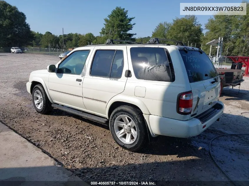 2003 Nissan Pathfinder Le/Se VIN: JN8DR09XX3W705823 Lot: 40505757