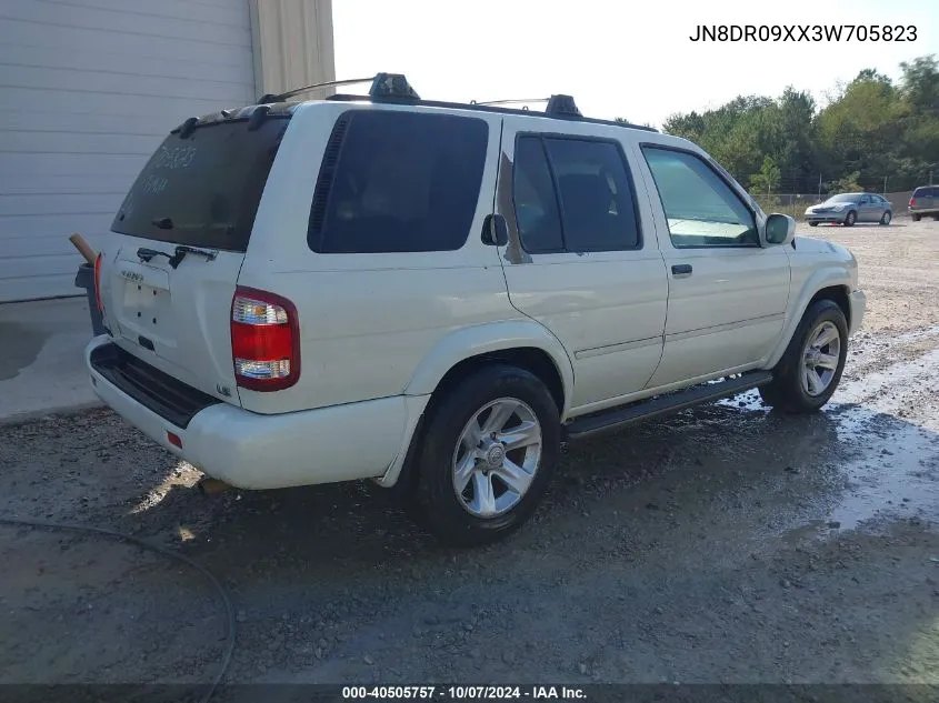 2003 Nissan Pathfinder Le/Se VIN: JN8DR09XX3W705823 Lot: 40505757