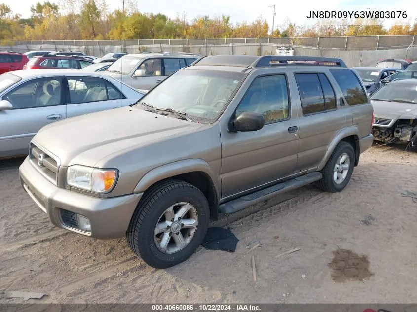 2003 Nissan Pathfinder Se VIN: JN8DR09Y63W803076 Lot: 40660086