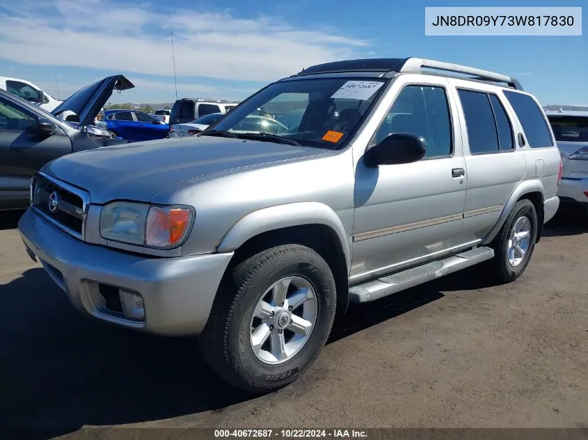 2003 Nissan Pathfinder Se VIN: JN8DR09Y73W817830 Lot: 40672687