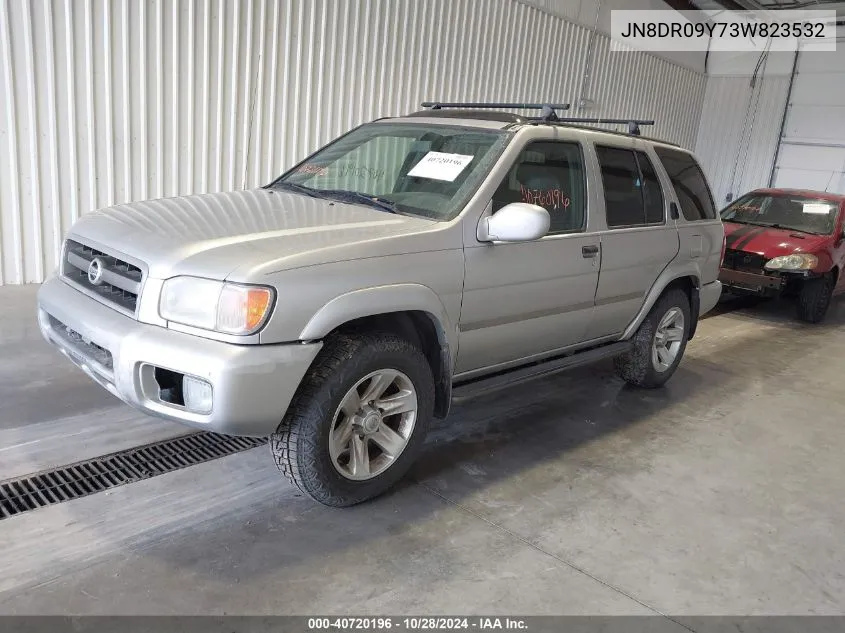 2003 Nissan Pathfinder Le VIN: JN8DR09Y73W823532 Lot: 40720196