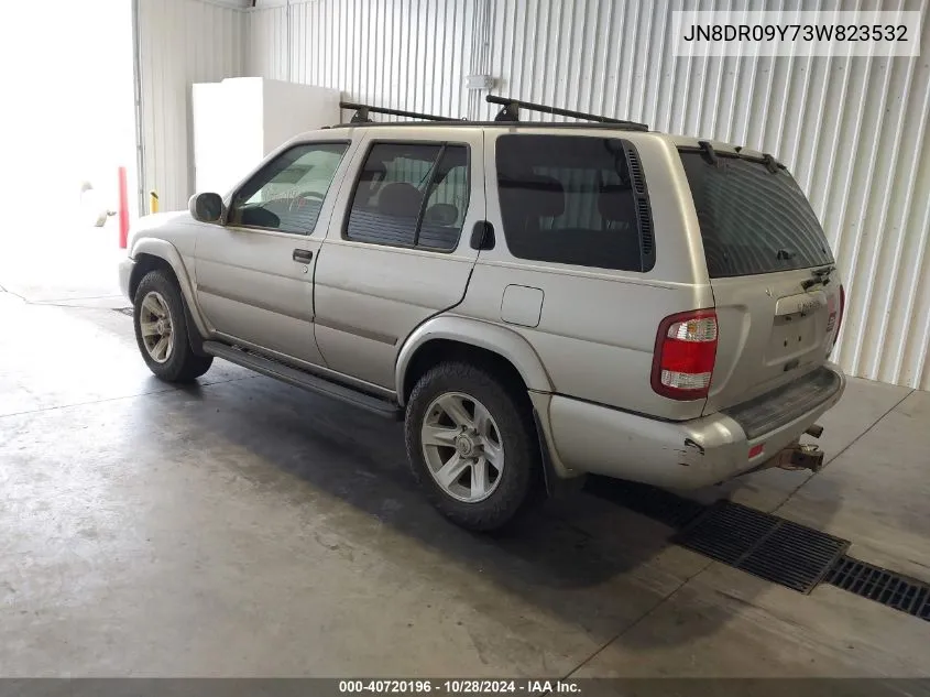 2003 Nissan Pathfinder Le VIN: JN8DR09Y73W823532 Lot: 40720196