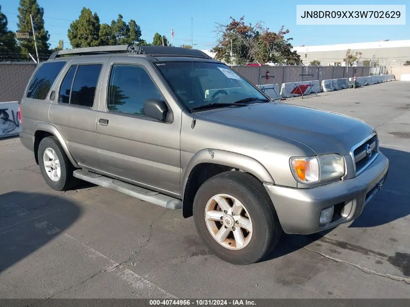 2003 Nissan Pathfinder Se VIN: JN8DR09XX3W702629 Lot: 40744956