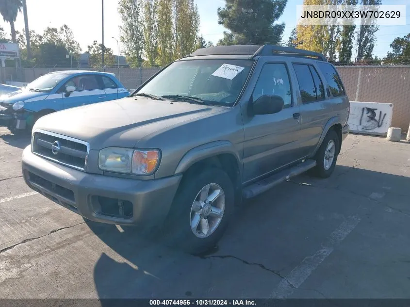 2003 Nissan Pathfinder Se VIN: JN8DR09XX3W702629 Lot: 40744956