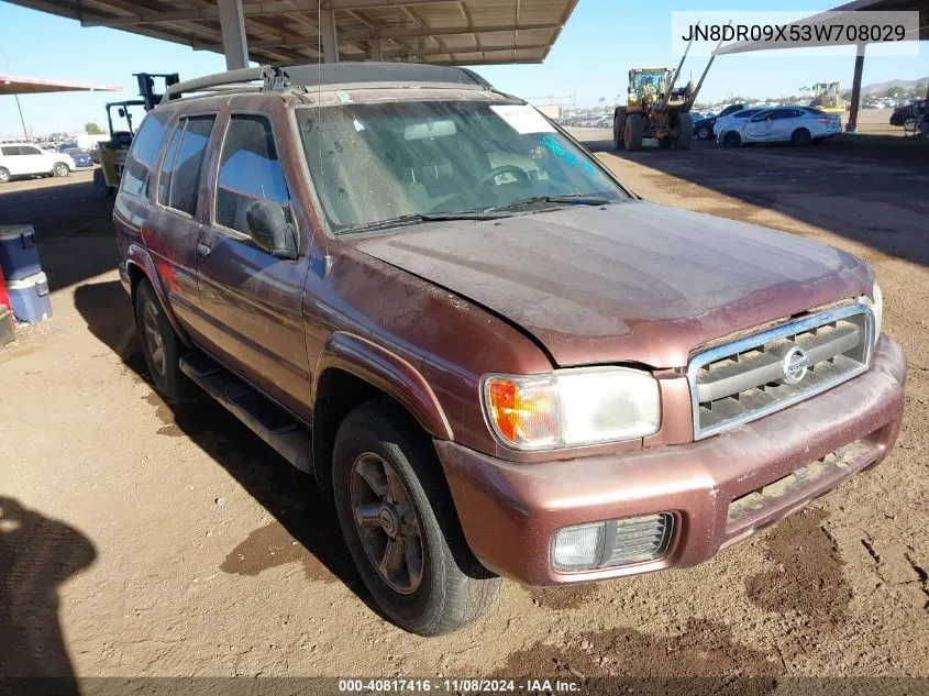 2003 Nissan Pathfinder Se VIN: JN8DR09X53W708029 Lot: 40817416