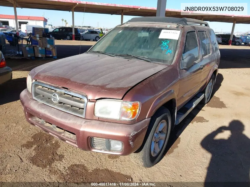 2003 Nissan Pathfinder Se VIN: JN8DR09X53W708029 Lot: 40817416