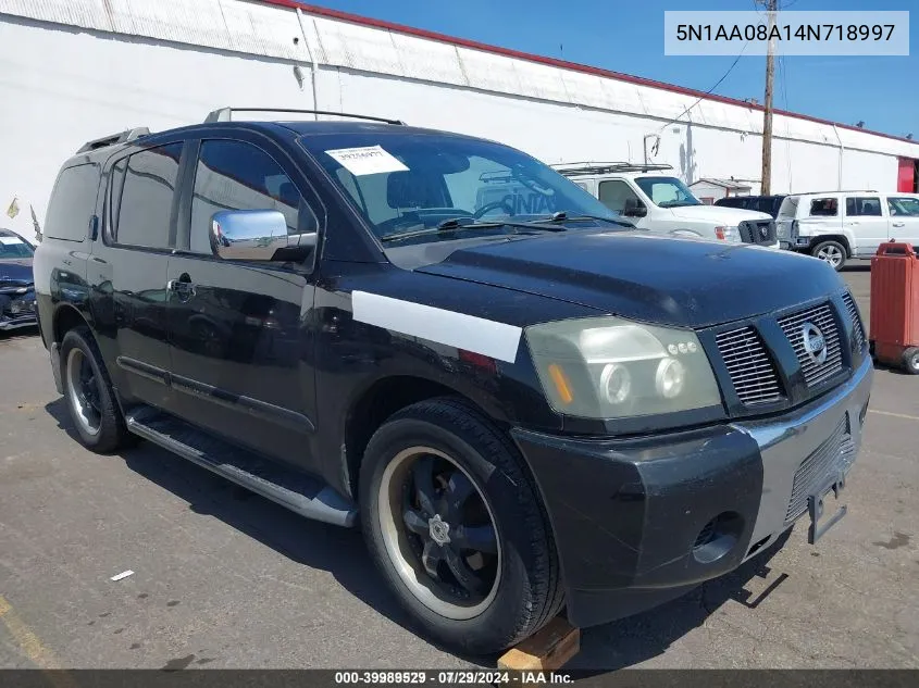 5N1AA08A14N718997 2004 Nissan Pathfinder Armada Se