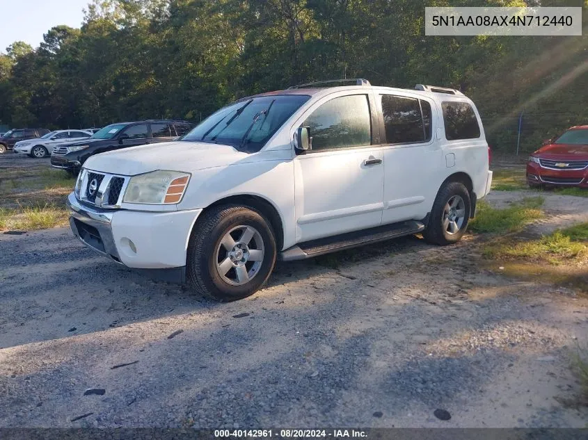 5N1AA08AX4N712440 2004 Nissan Pathfinder Armada Se