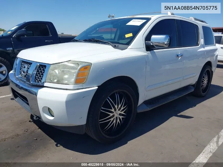 5N1AA08B54N705775 2004 Nissan Pathfinder Armada Le