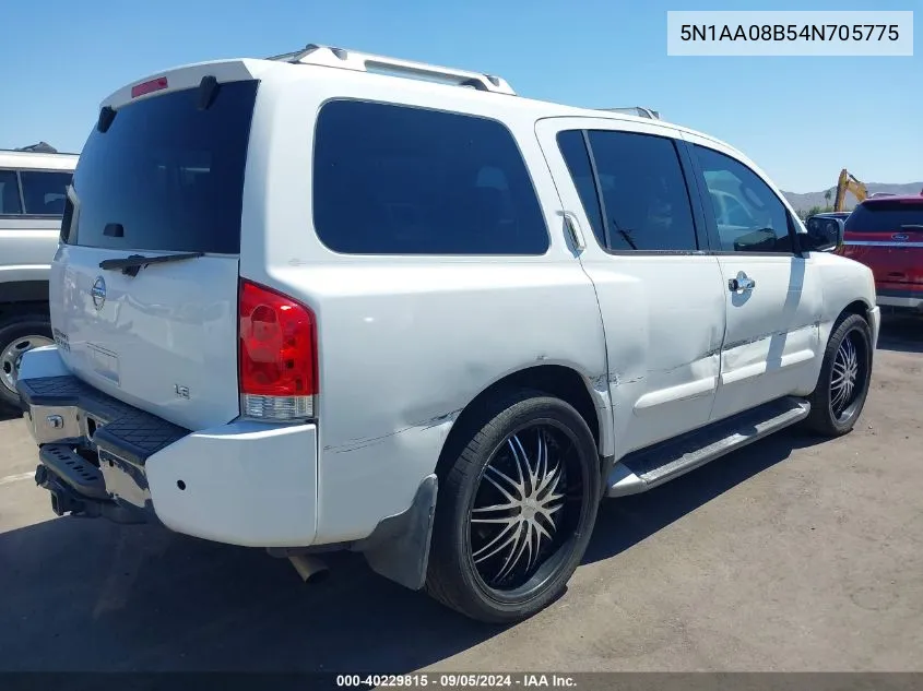 5N1AA08B54N705775 2004 Nissan Pathfinder Armada Le